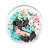 LOFCA 5pcs Cute Silicone Beads Food Grade Raccoon Teether Animal BPA-Free  Baby Teething Toy Pacifier Chain Accessories
