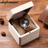 shifenmei Mens Watches Quartz Women Wooden Watch Couple Wristwatch Male Female Clock