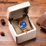 shifenmei Mens Watches Quartz Women Wooden Watch Couple Wristwatch Male Female Clock