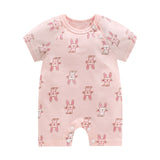 Infant jumpsuit summer romper animal print girl boy cotton suit newborn climbing cartoon rompers cheap stuff baby products