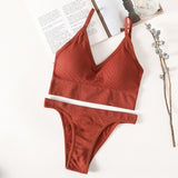 Women Bra Panties Set Sexy G-String Push Up Lingerie Seamless Active Bra Streetwear Padded Fitness Female Crop Top Underwear Set
