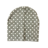Autumn Winter Unisex Kids Printing Cotton Beanie Caps For Boys And Girls Heart Dot Baby Hats Bonnet Children's Accessories