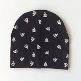 Autumn Winter Unisex Kids Printing Cotton Beanie Caps For Boys And Girls Heart Dot Baby Hats Bonnet Children's Accessories