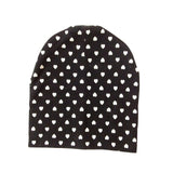 Autumn Winter Unisex Kids Printing Cotton Beanie Caps For Boys And Girls Heart Dot Baby Hats Bonnet Children's Accessories
