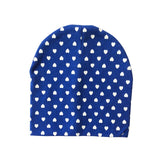 Autumn Winter Unisex Kids Printing Cotton Beanie Caps For Boys And Girls Heart Dot Baby Hats Bonnet Children's Accessories