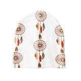 Autumn Winter Unisex Kids Printing Cotton Beanie Caps For Boys And Girls Heart Dot Baby Hats Bonnet Children's Accessories