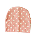 Autumn Winter Unisex Kids Printing Cotton Beanie Caps For Boys And Girls Heart Dot Baby Hats Bonnet Children's Accessories