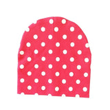 Autumn Winter Unisex Kids Printing Cotton Beanie Caps For Boys And Girls Heart Dot Baby Hats Bonnet Children's Accessories