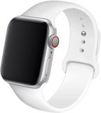 Silicone Strap For Apple Watch band 44mm 40mm 38mm 42mm Rubber belt correa wristband Sport bracelet iWatch serie 3 4 5 se 6 band