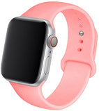 Silicone Strap For Apple Watch band 44mm 40mm 38mm 42mm Rubber belt correa wristband Sport bracelet iWatch serie 3 4 5 se 6 band