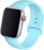 Silicone Strap For Apple Watch band 44mm 40mm 38mm 42mm Rubber belt correa wristband Sport bracelet iWatch serie 3 4 5 se 6 band