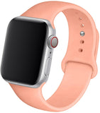 Silicone Strap For Apple Watch band 44mm 40mm 38mm 42mm Rubber belt correa wristband Sport bracelet iWatch serie 3 4 5 se 6 band