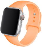 Silicone Strap For Apple Watch band 44mm 40mm 38mm 42mm Rubber belt correa wristband Sport bracelet iWatch serie 3 4 5 se 6 band