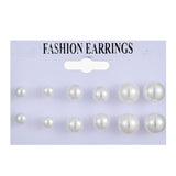 Hot Sale Fashion Bohemian Earrings Set For Women Round Geometric Drop Earring 2020 Pearl Earrings Set Female Fashion Jewelry
