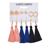 Hot Sale Fashion Bohemian Earrings Set For Women Round Geometric Drop Earring 2020 Pearl Earrings Set Female Fashion Jewelry