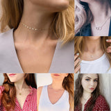 JUJIE Stainless Steel Choker Chain Necklaces For Women 2020 Classic Gold Layered Necklace Sets Jewelry Wholesale/Dropshipping