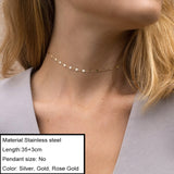 JUJIE Stainless Steel Choker Chain Necklaces For Women 2020 Classic Gold Layered Necklace Sets Jewelry Wholesale/Dropshipping