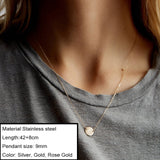 JUJIE Stainless Steel Choker Chain Necklaces For Women 2020 Classic Gold Layered Necklace Sets Jewelry Wholesale/Dropshipping