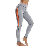 Women Splice Running Yoga Pants High Waist Mesh Seamless Leggings Training Fitness Gym Leggings Elastic Sportswear Sport Pants
