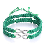 JUJIE Fashion Couple Bracelets For Women Charm Infinity Bracelets 2Pcs/Set Handmade Love Bracelet Jewelry Wholesale/Dropshipping
