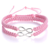 JUJIE Fashion Couple Bracelets For Women Charm Infinity Bracelets 2Pcs/Set Handmade Love Bracelet Jewelry Wholesale/Dropshipping