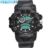 SYNOKE New Products Cross Border WISH Hot Selling Men Sports Electronic Watch Multi-functional Outdoor Big Screen Men Sports Tab