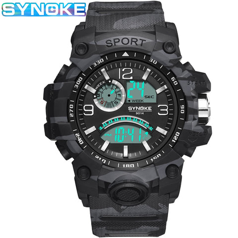 SYNOKE New Products Cross Border WISH Hot Selling Men Sports Electronic Watch Multi-functional Outdoor Big Screen Men Sports Tab