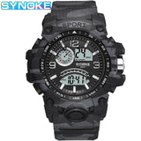 SYNOKE New Products Cross Border WISH Hot Selling Men Sports Electronic Watch Multi-functional Outdoor Big Screen Men Sports Tab
