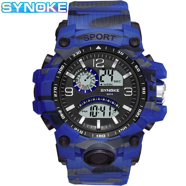 SYNOKE New Products Cross Border WISH Hot Selling Men Sports Electronic Watch Multi-functional Outdoor Big Screen Men Sports Tab