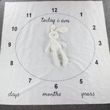 Newborn baby Monthly Growth Milestone Blanket photography props Background Cloth Commemorate Rug