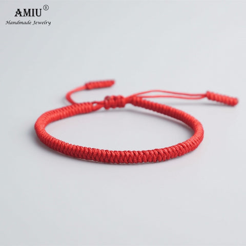 AMIU 41 Colors Tibetan Buddhist Love Lucky Charm Tibetan Bracelets & Bangles For Women Men Handmade Knots Rope Budda Bracelet