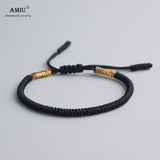 AMIU 41 Colors Tibetan Buddhist Love Lucky Charm Tibetan Bracelets & Bangles For Women Men Handmade Knots Rope Budda Bracelet