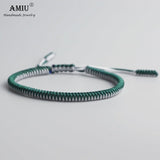 AMIU 41 Colors Tibetan Buddhist Love Lucky Charm Tibetan Bracelets & Bangles For Women Men Handmade Knots Rope Budda Bracelet