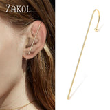 ZAKOL New Hot Cubic Zirconia Crystal Stud Earrings Accessories for Women Girl Wedding Party Dinner Dress Jewelry FSEP3047