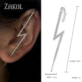 ZAKOL New Hot Cubic Zirconia Crystal Stud Earrings Accessories for Women Girl Wedding Party Dinner Dress Jewelry FSEP3047