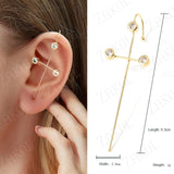 ZAKOL New Hot Cubic Zirconia Crystal Stud Earrings Accessories for Women Girl Wedding Party Dinner Dress Jewelry FSEP3047