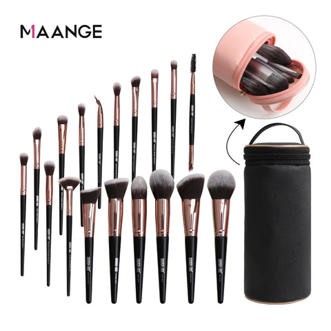 MAANGE Makeup brushes set professional with Natural Hair Foundation Powder Eyeshadow Make up Brush Blush 6pcs-20pcs