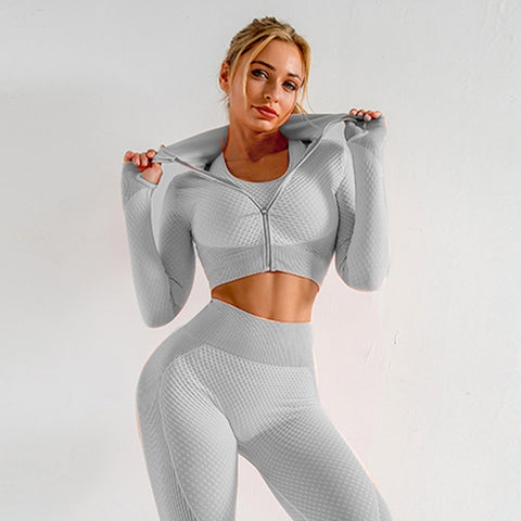Women Yoga Set Gym Set Yoga Bra Suits Gym Clothing Sport Fitness Suit Running Clothes Yoga Top Leggings Women Seamless Gym Suit