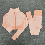 Women Yoga Set Gym Set Yoga Bra Suits Gym Clothing Sport Fitness Suit Running Clothes Yoga Top Leggings Women Seamless Gym Suit
