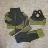 Women Yoga Set Gym Set Yoga Bra Suits Gym Clothing Sport Fitness Suit Running Clothes Yoga Top Leggings Women Seamless Gym Suit