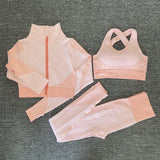 Women Yoga Set Gym Set Yoga Bra Suits Gym Clothing Sport Fitness Suit Running Clothes Yoga Top Leggings Women Seamless Gym Suit