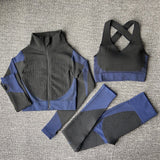 Women Yoga Set Gym Set Yoga Bra Suits Gym Clothing Sport Fitness Suit Running Clothes Yoga Top Leggings Women Seamless Gym Suit