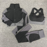 Women Yoga Set Gym Set Yoga Bra Suits Gym Clothing Sport Fitness Suit Running Clothes Yoga Top Leggings Women Seamless Gym Suit