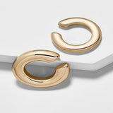 Punk Rock Gold Color Clip Earrings No Piercing Trendy Link Chain Earcuffs Statement Cartilage Earrings for Women Party Jewelry