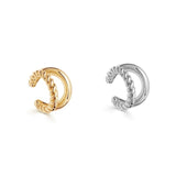 Punk Rock Gold Color Clip Earrings No Piercing Trendy Link Chain Earcuffs Statement Cartilage Earrings for Women Party Jewelry