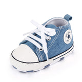 New  Baby Canvas Sneaker For Newborn Sport Shoes For Baby Boys Girls Infant Toddler Soft Bottom Anti-slip First Walkers 0-18 M