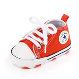 New  Baby Canvas Sneaker For Newborn Sport Shoes For Baby Boys Girls Infant Toddler Soft Bottom Anti-slip First Walkers 0-18 M
