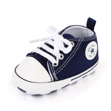New  Baby Canvas Sneaker For Newborn Sport Shoes For Baby Boys Girls Infant Toddler Soft Bottom Anti-slip First Walkers 0-18 M