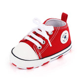 New  Baby Canvas Sneaker For Newborn Sport Shoes For Baby Boys Girls Infant Toddler Soft Bottom Anti-slip First Walkers 0-18 M