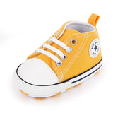 New  Baby Canvas Sneaker For Newborn Sport Shoes For Baby Boys Girls Infant Toddler Soft Bottom Anti-slip First Walkers 0-18 M